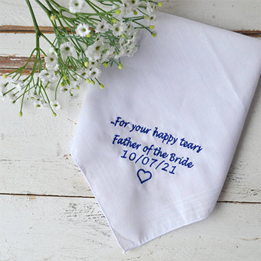 wedding handkerchief for daughter online