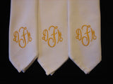 8 Monogrammed  dinner napkins includes shipping in the US