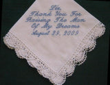 Mother of the Groom  Hanky with Gift Box 14S includes shipping in the US