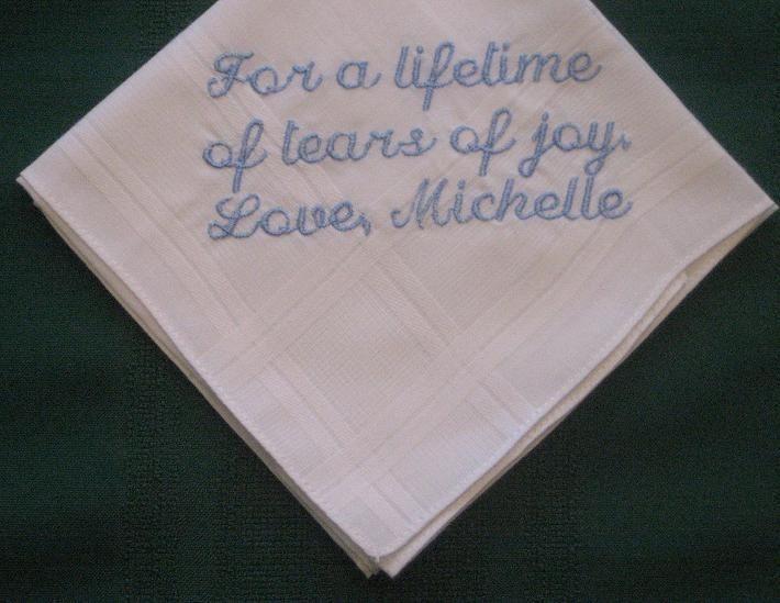 Wedding Hankie from Bride to Groom 94S with free gift box hankie,hanky