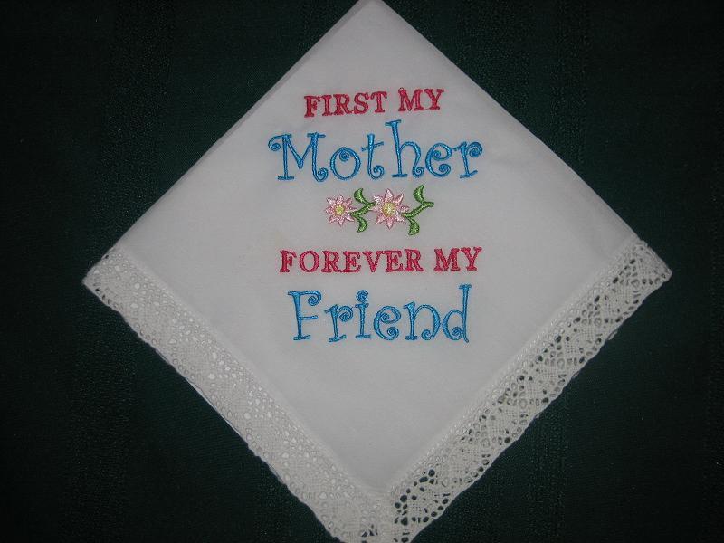 Mother Handkerchief, Mother of the Bride Handkerchief, 193
