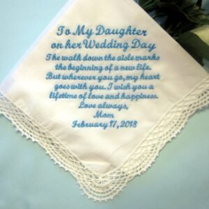 floral embroidered handkerchief