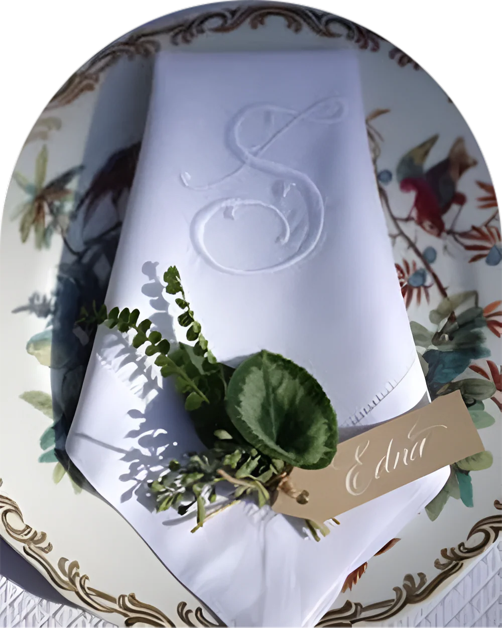 cotton handkerchief with stitching