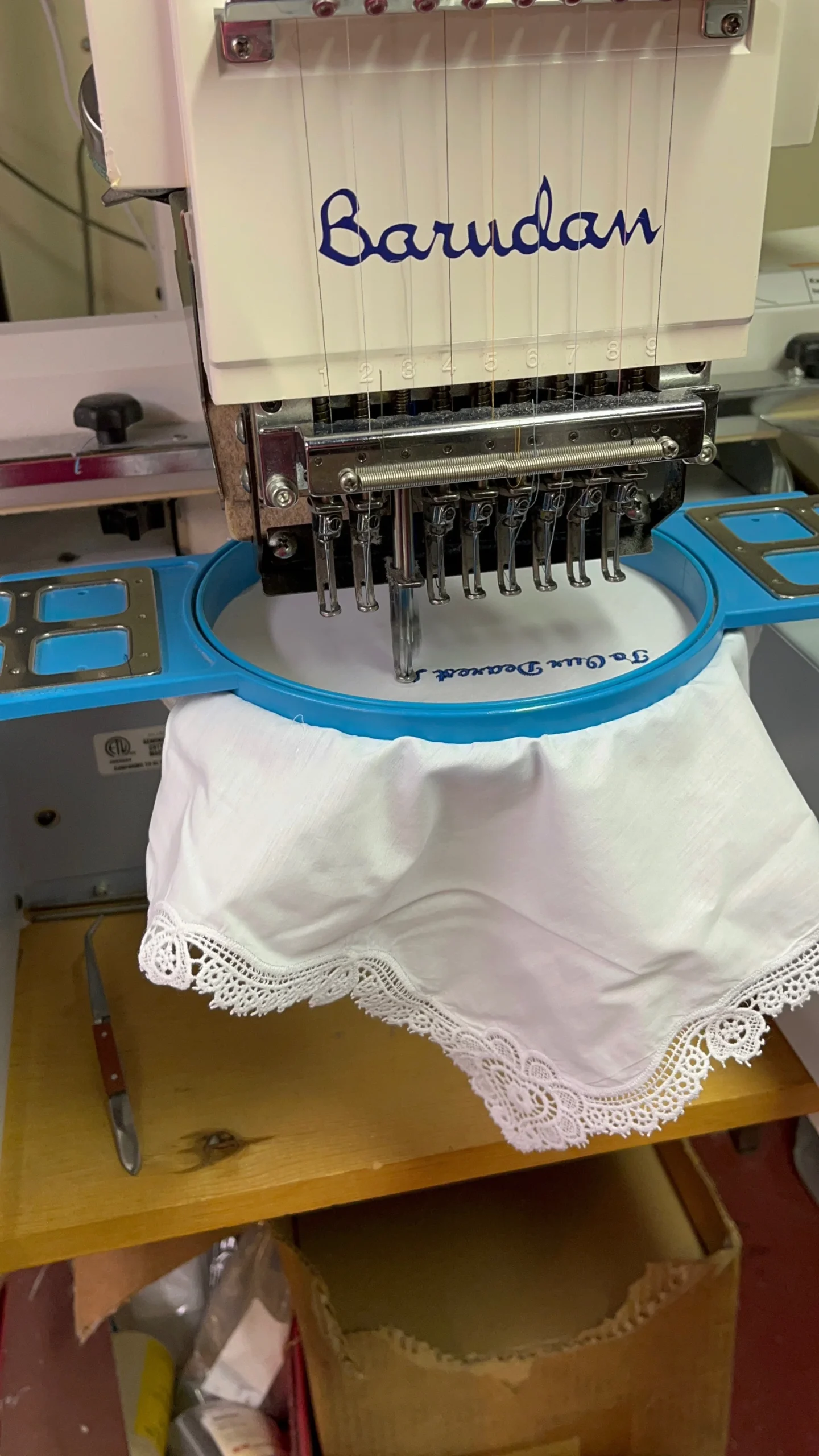 precision embroidery stitching