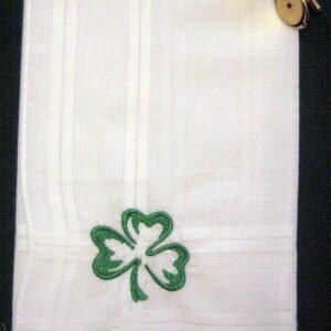 stitched fabric handkerchief