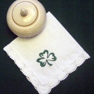 stitched fabric handkerchief