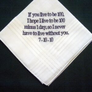 stitched cotton handkerchief