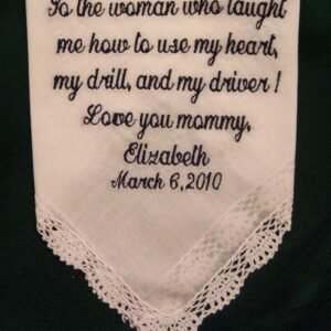 personalized embroidered handkerchief