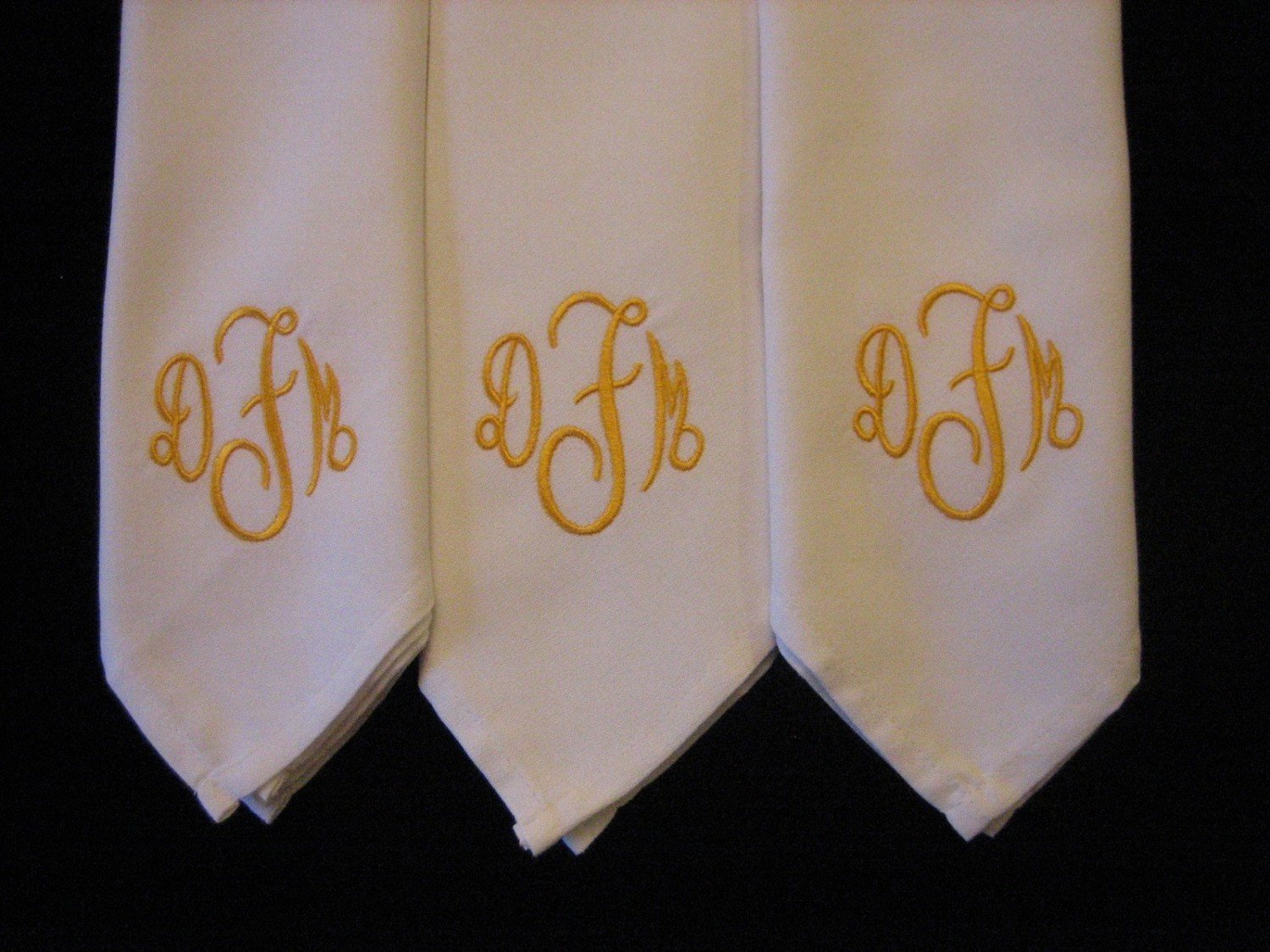 elegant embroidered handkerchief
