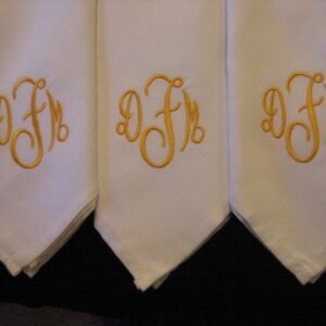 elegant embroidered handkerchief