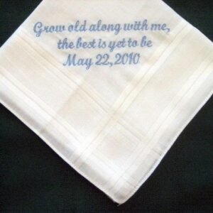 stitched cotton handkerchief