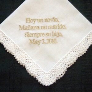 handmade stitched handkerchief