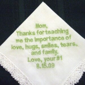 personalized embroidered handkerchief