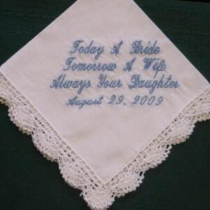 personalized embroidered handkerchief