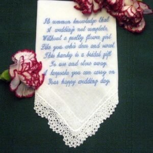 hand-stitched handkerchief