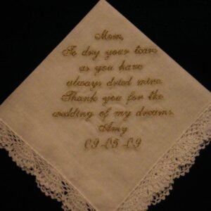needlework handkerchief