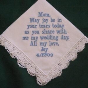decorative stitched handkerchief