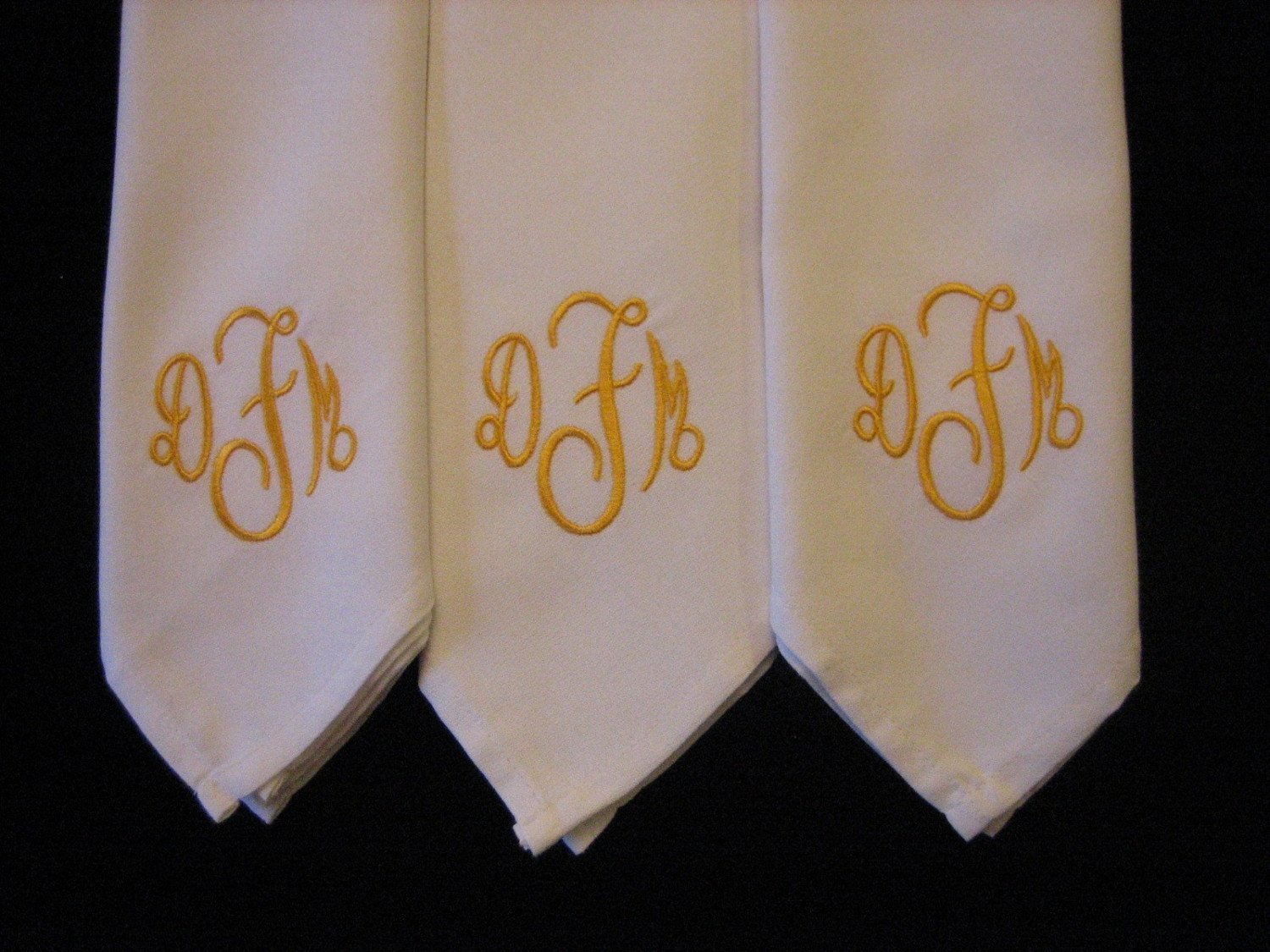 elegant embroidered handkerchief