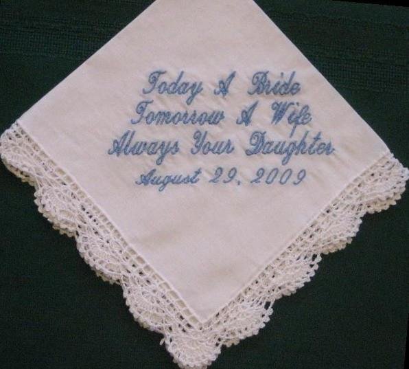 handmade embroidered handkerchief