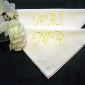 stitched cotton handkerchief