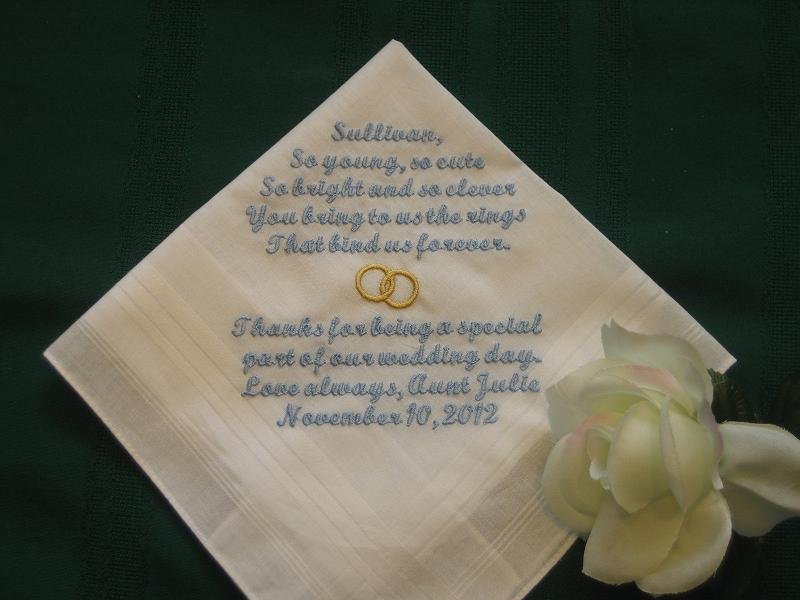 crafted handkerchief with stitching