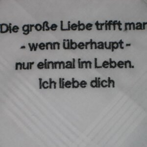 crafted handkerchief with stitching