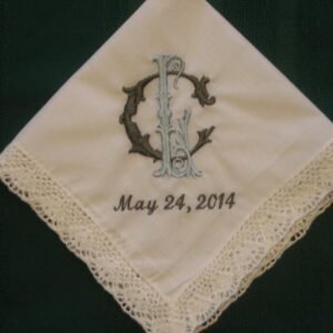 stitched cotton handkerchief