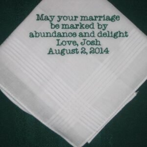 stitched cotton handkerchief