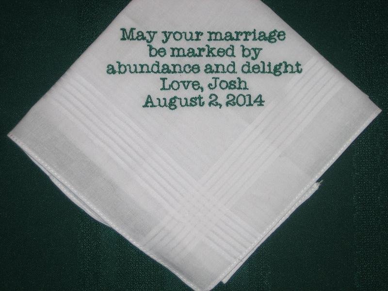 stitched cotton handkerchief