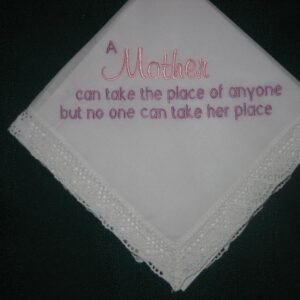 floral embroidered handkerchief