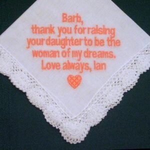 personalized embroidered handkerchief
