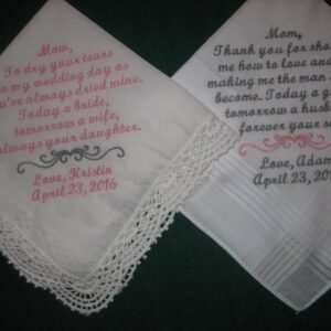 needlework handkerchief