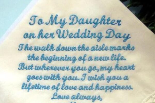 father of the bride handkerchief