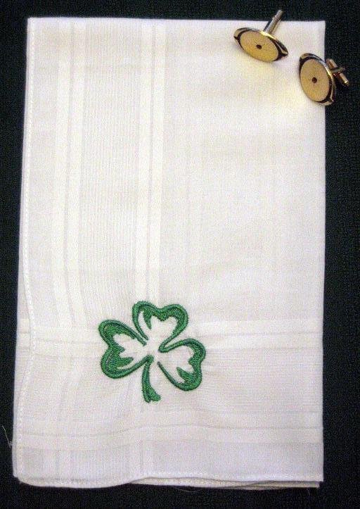 stitched fabric handkerchief