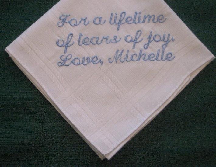 stitched cotton handkerchief