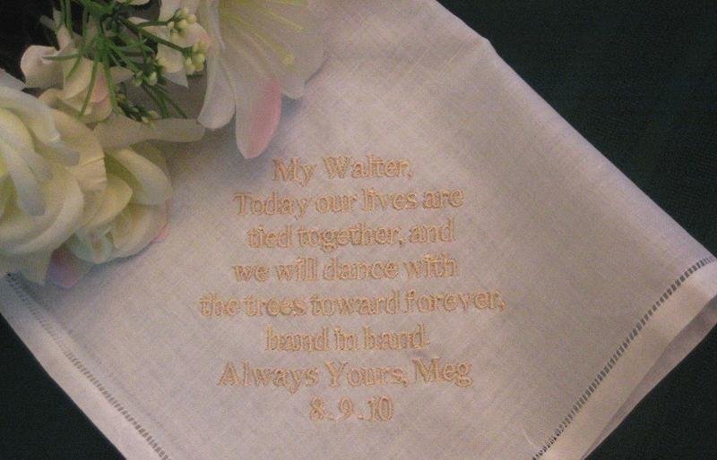 stitched handkerchief