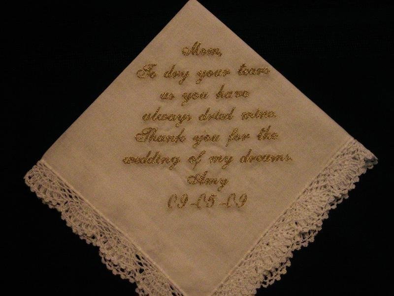 needlework handkerchief