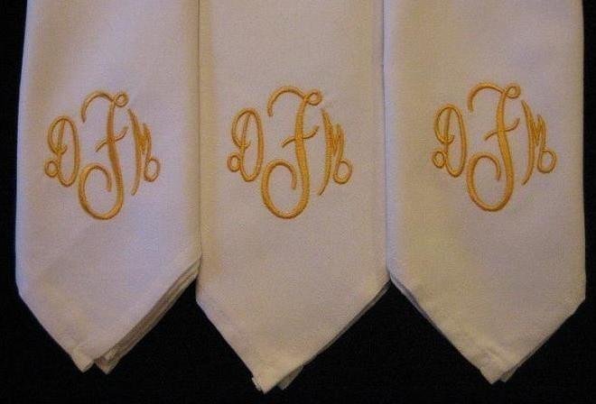elegant embroidered handkerchief