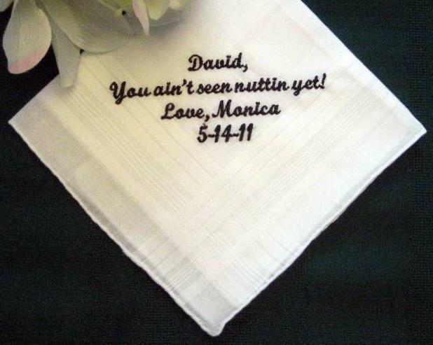 crafted handkerchief with stitching