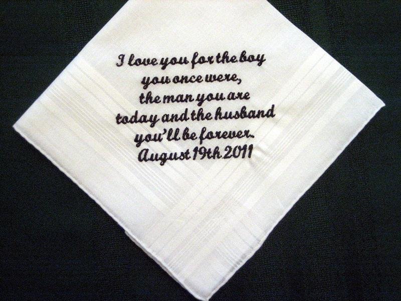 decorative stitched handkerchief
