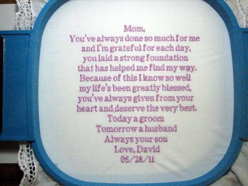 Linda custom embroidery service