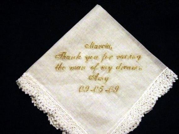 needlework handkerchief