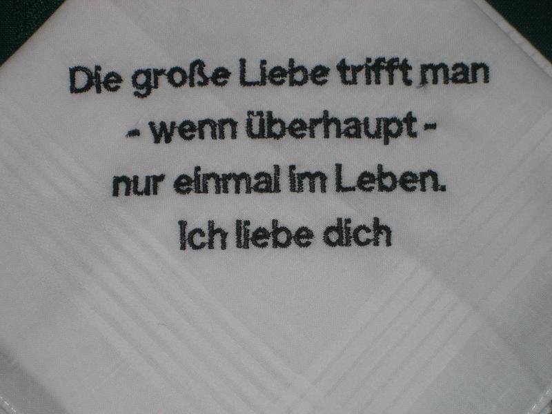 crafted handkerchief with stitching