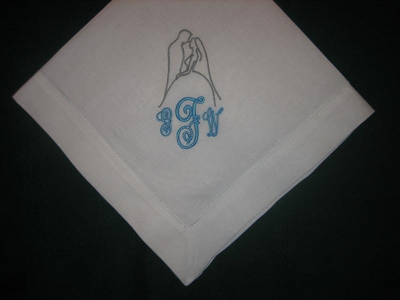 embroidered handkerchief