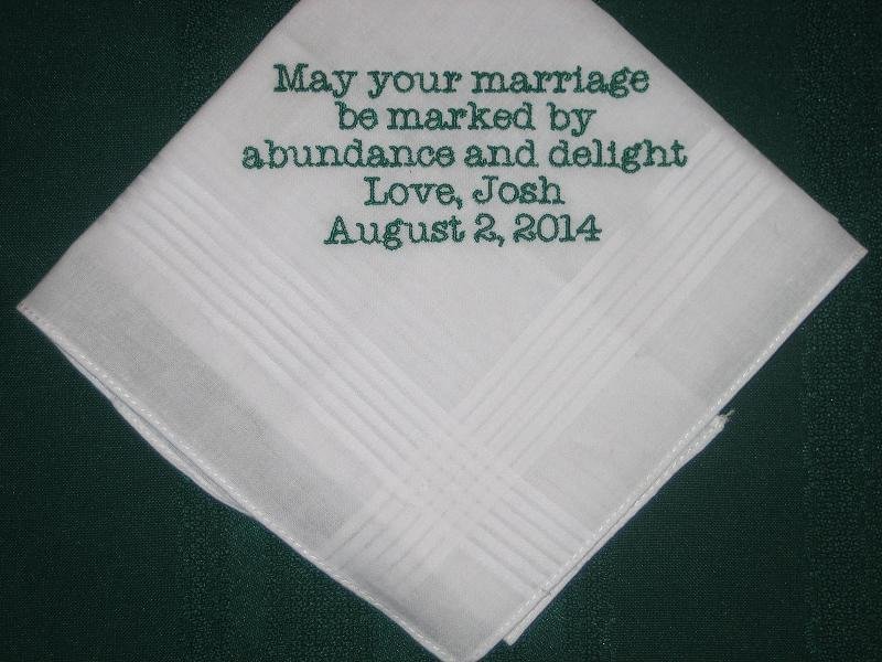 stitched cotton handkerchief