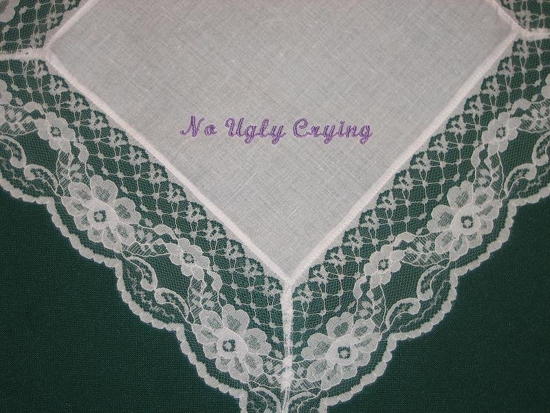 floral embroidered handkerchief