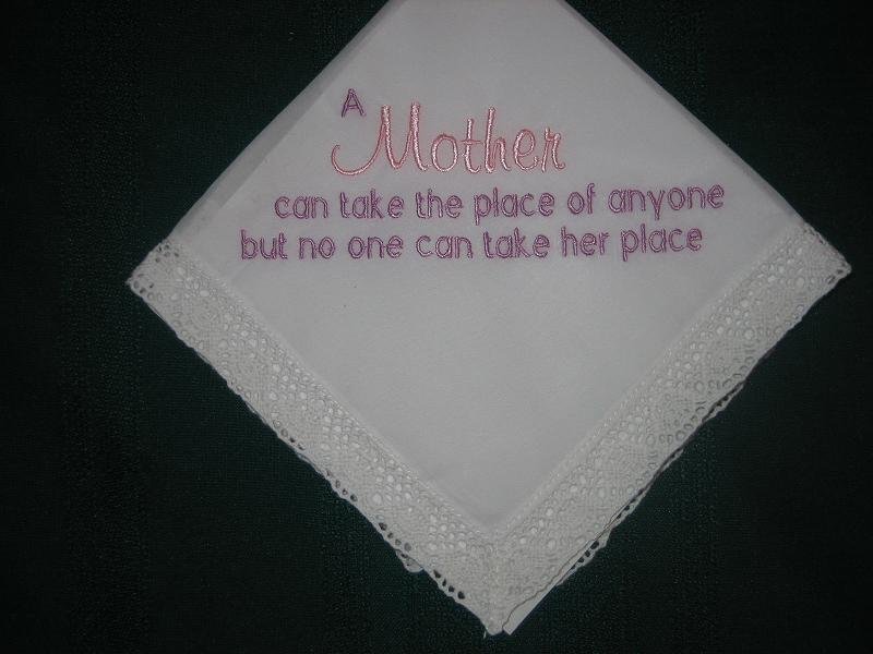 floral embroidered handkerchief