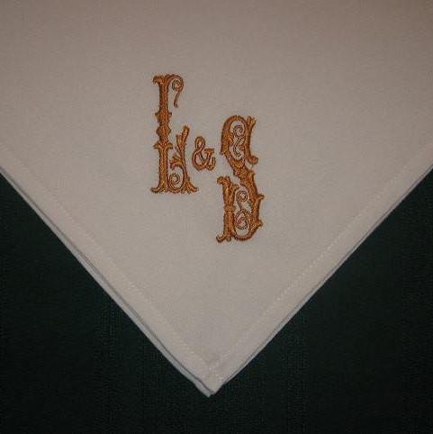 stitched handkerchief