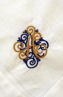 detailed embroidery stitching close up