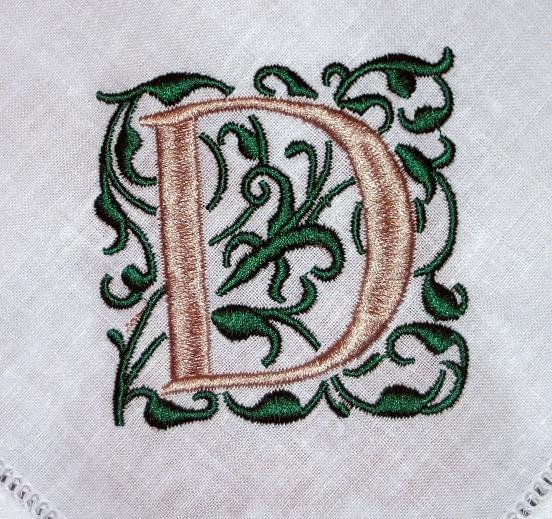 detailed embroidery stitching close up